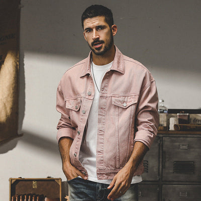 Fashion American Classic Vintage Denim Jacket Men null