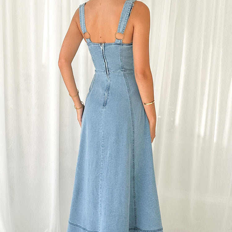 Women's Backless High Waist Dress null