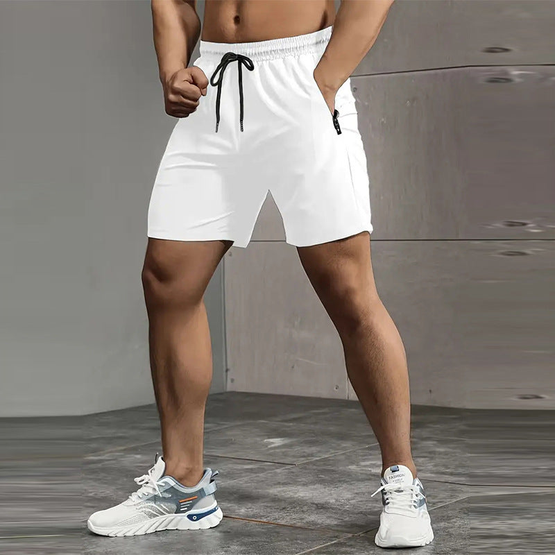 Men's Outdoor Ice Silk Loose Quick-drying Sports Shorts null