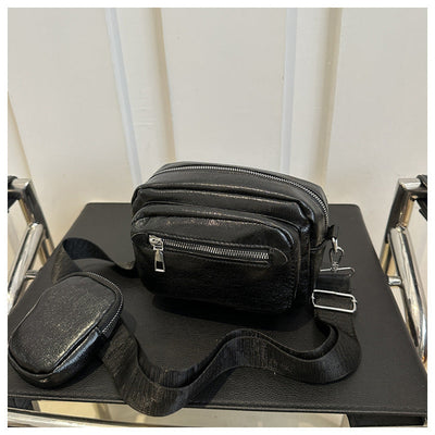 Simple Casual Wide Shoulder Strap Western Style Crossbody Shoulder Commuter Small Square Bag null