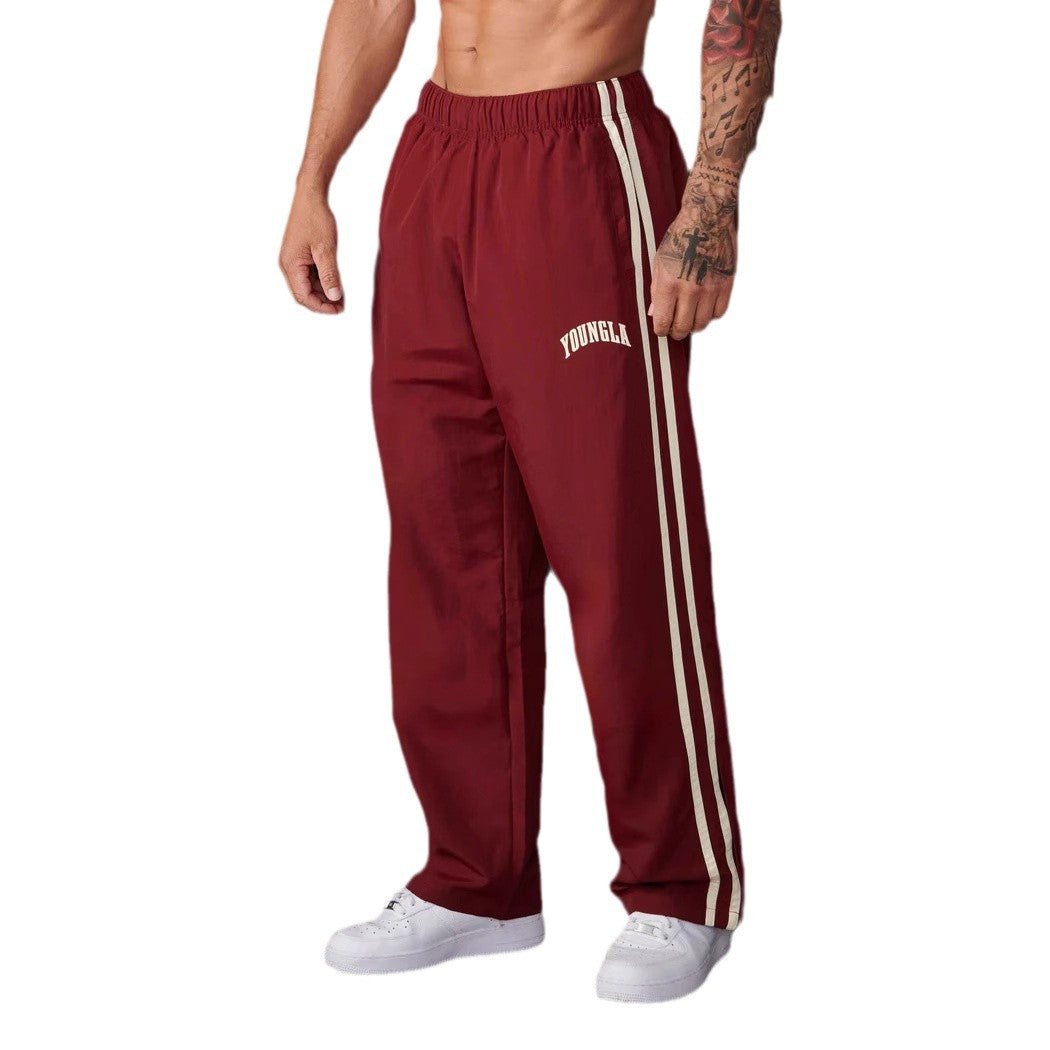 Men's Sports Pants Pairs Of Stitching Printing Leisure null