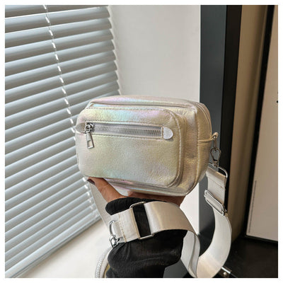 Simple Casual Wide Shoulder Strap Western Style Crossbody Shoulder Commuter Small Square Bag null