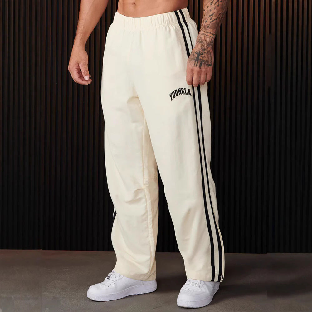 Men's Sports Pants Pairs Of Stitching Printing Leisure null