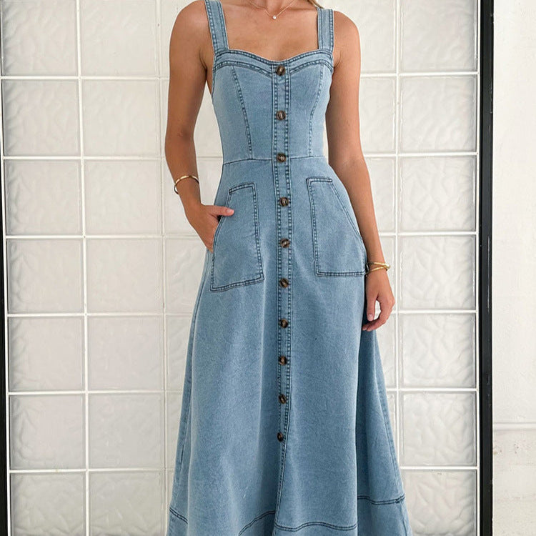 Women's Backless High Waist Dress null