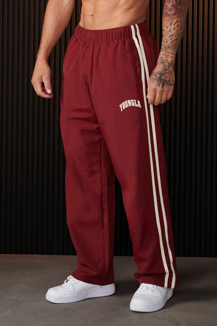Men's Sports Pants Pairs Of Stitching Printing Leisure null