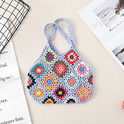 Handmade Crochet Weave Vintage Hollow Bag null