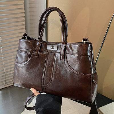 Retro Women's Large-capacity Shoulder Messenger Bag null