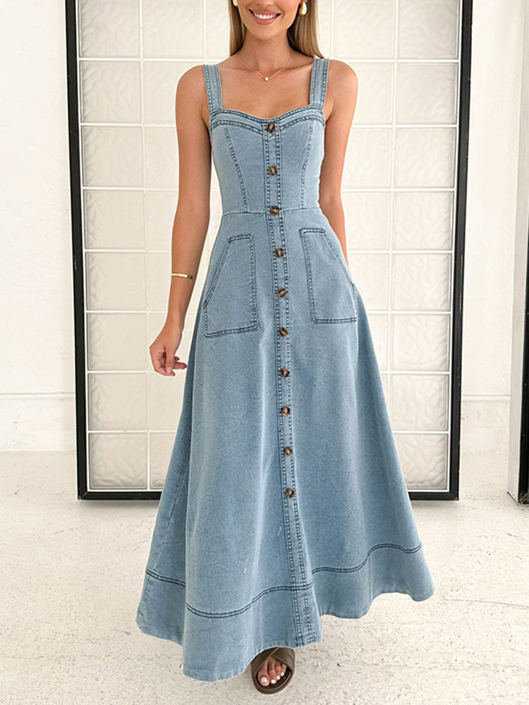 Women's Backless High Waist Dress null
