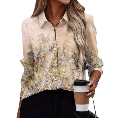 Elegant Women's Loose Long Sleeve Shirt null