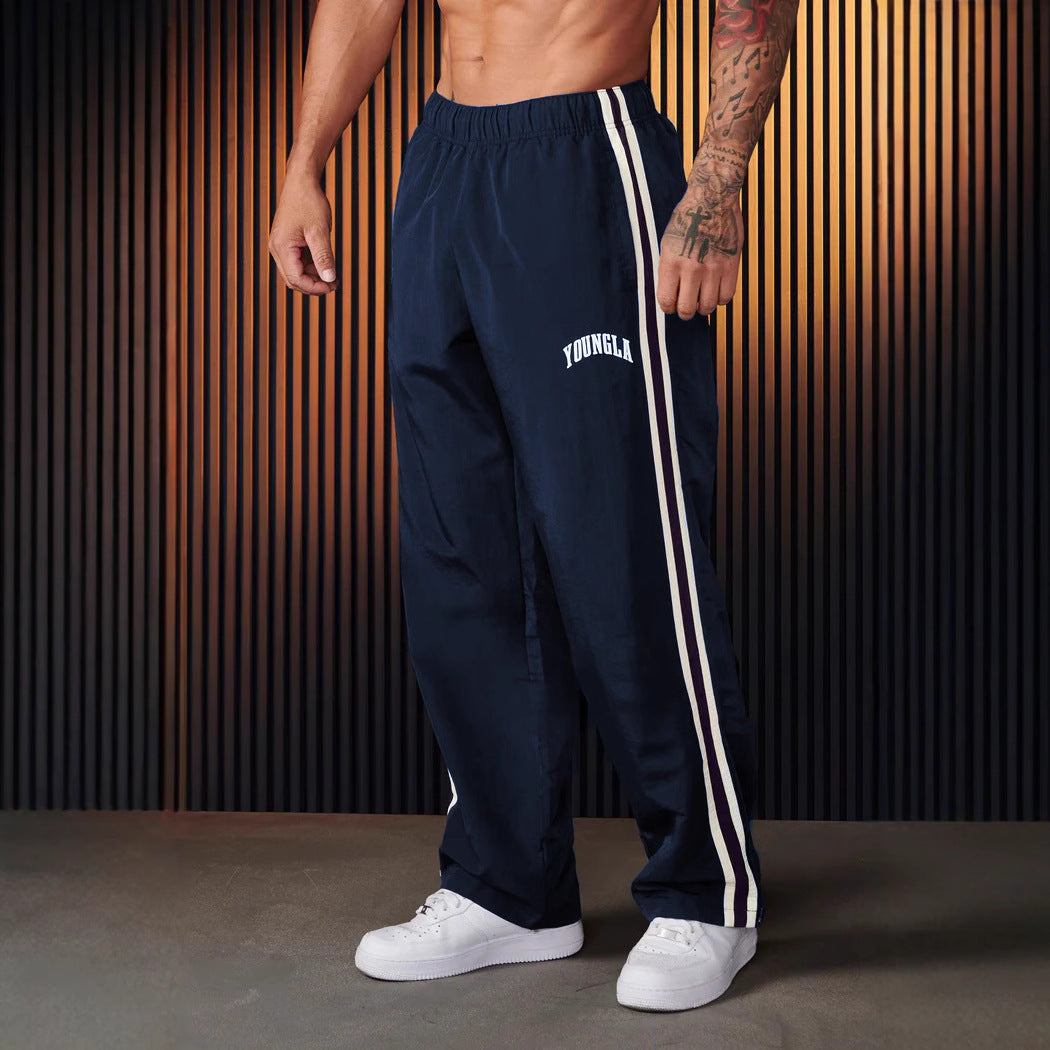 Men's Sports Pants Pairs Of Stitching Printing Leisure null