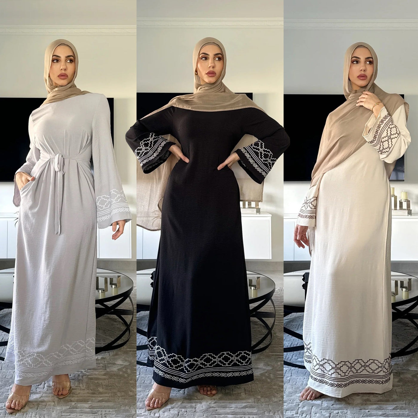Women's Embroidery Fashion Personality Muslim Dress null