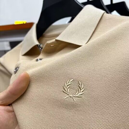 Men's Lapel Half Sleeve Polo Shirt Light Luxury Business Embroidered T-shirt null