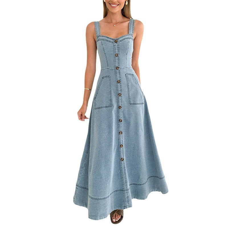Women's Backless High Waist Dress null