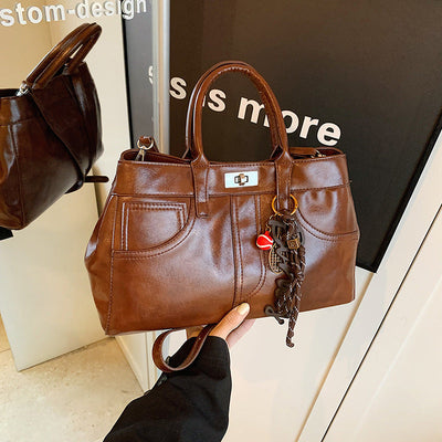 Retro Women's Large-capacity Shoulder Messenger Bag null