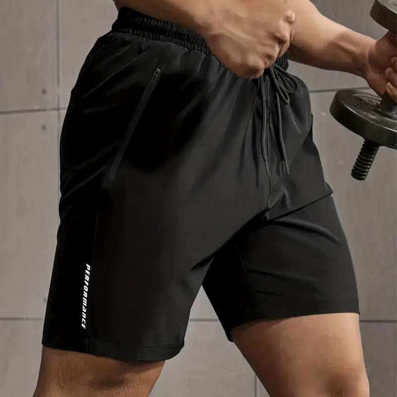 Men's Outdoor Ice Silk Loose Quick-drying Sports Shorts null