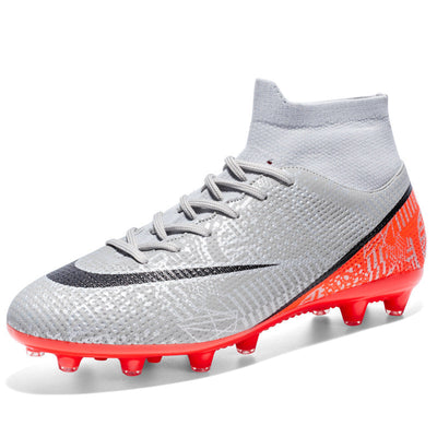 New Breathable Sports High-top Firm Ground Soccer Shoes null