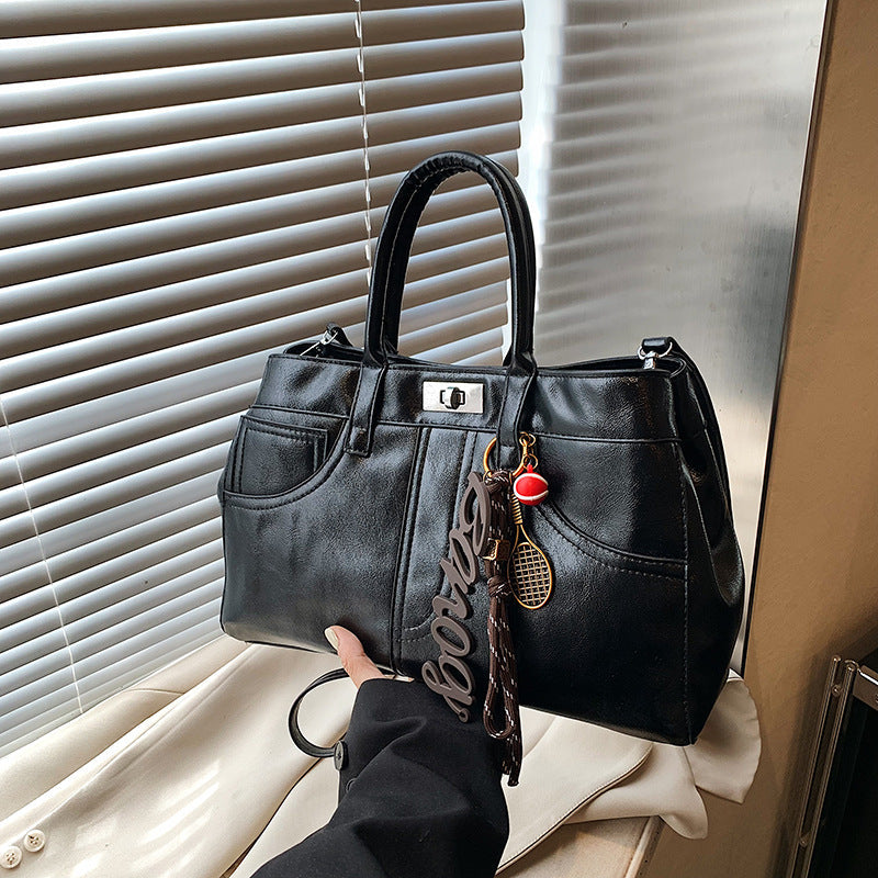 Retro Women's Large-capacity Shoulder Messenger Bag null