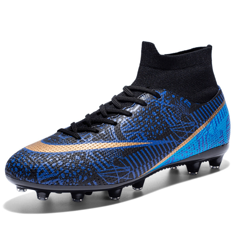 New Breathable Sports High-top Firm Ground Soccer Shoes null