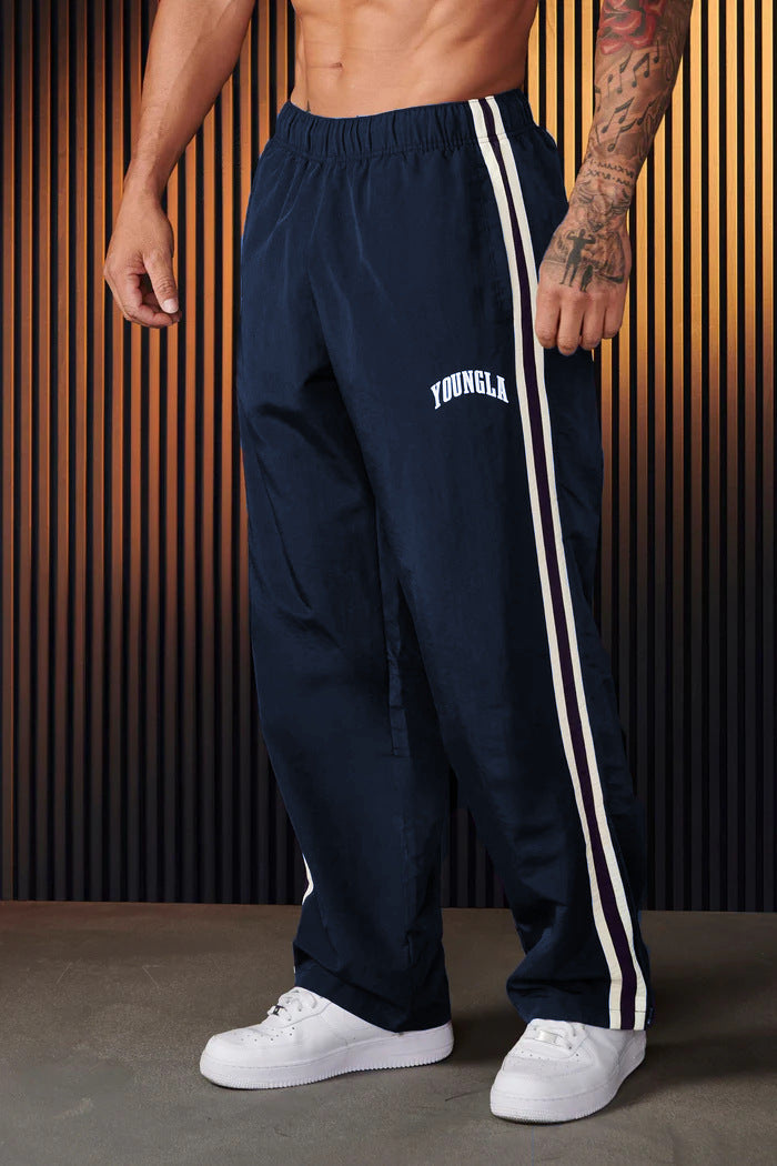 Men's Sports Pants Pairs Of Stitching Printing Leisure null
