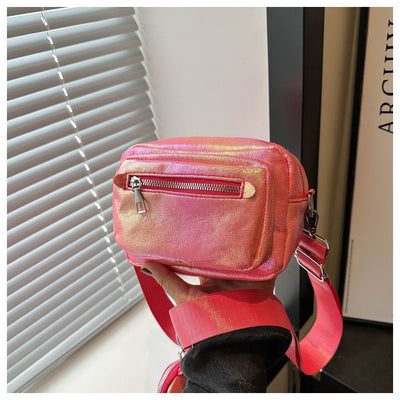 Simple Casual Wide Shoulder Strap Western Style Crossbody Shoulder Commuter Small Square Bag null