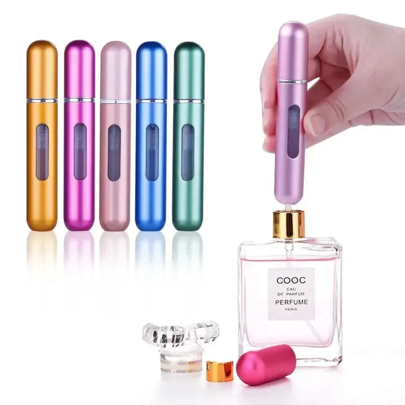 5ml Bottom Charge Perfume Refillable Bottle Liquid Container For Cosmetics Spray Bottling Dispenser Press Head Portable Travel Shoppers Synchrony