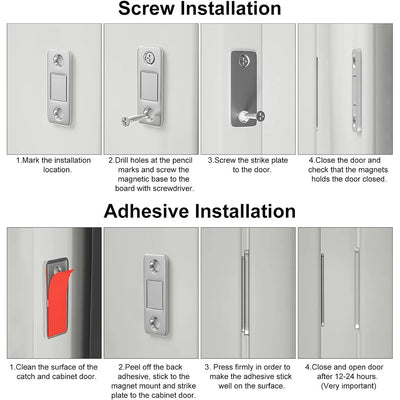 Magnetic Cabinet Catches Ultra Thin Door Strong Magnets Stopper Invisible Adhesive Drawer Magnet Lock for Kitchen Closet Closer Shoppers Synchrony