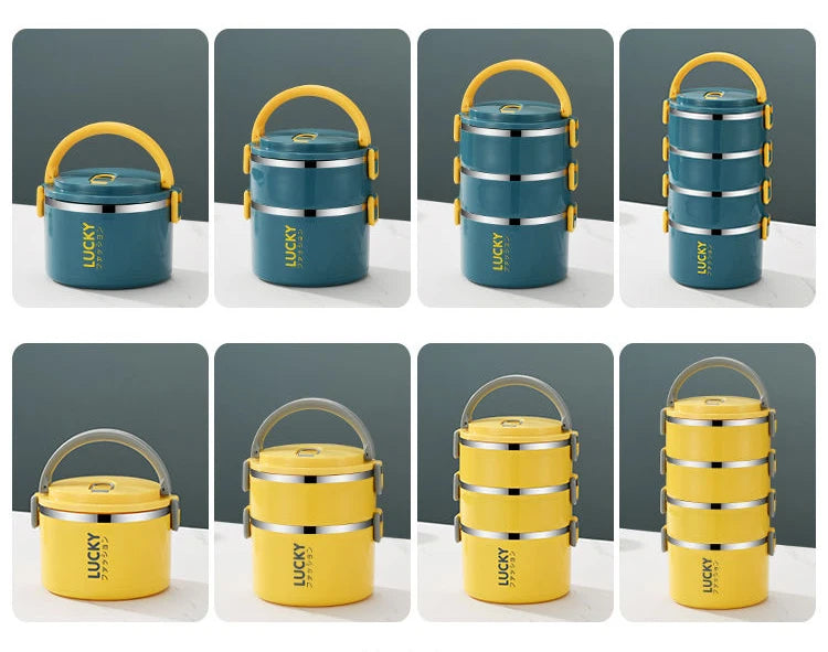 Portable Lunch Box Thermo Insulation Bento Thermos Containers Bento Bag Food Warmer for Kids Food Containers Shoppers Synchrony