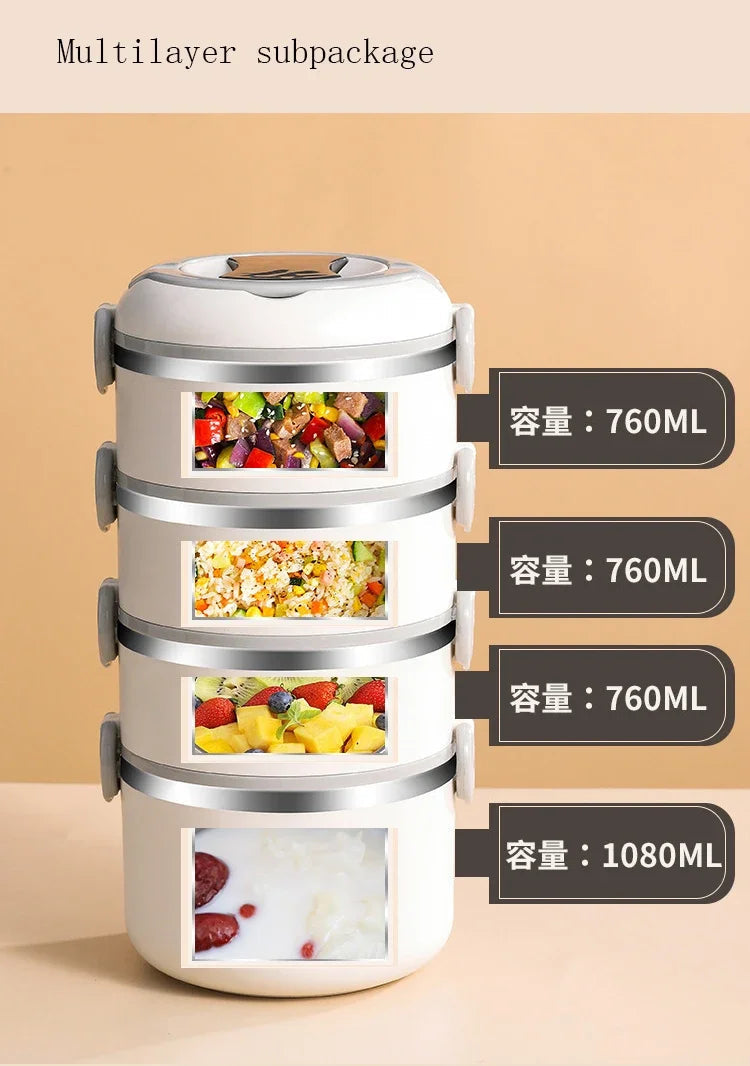 Bento Lunch Box Japanese Multilayer Stainless Steel Bento Box Food Container Storage Portable Thermos Food Jar Kid Bento Box Shoppers Synchrony