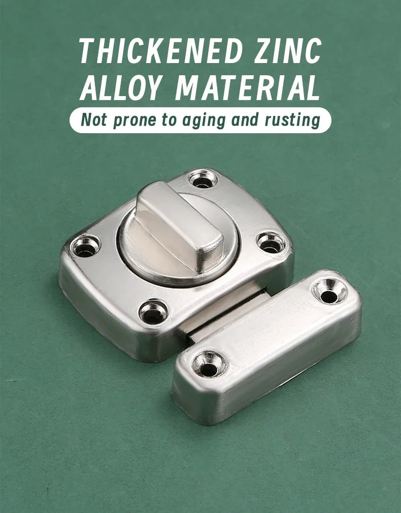 1pc Home Security Latch Rotate Bolt Latch Gate Latches Door Slide Lock Twist Rotating Barrel Lock For Bathroom Toilet Door Lock Shoppers Synchrony