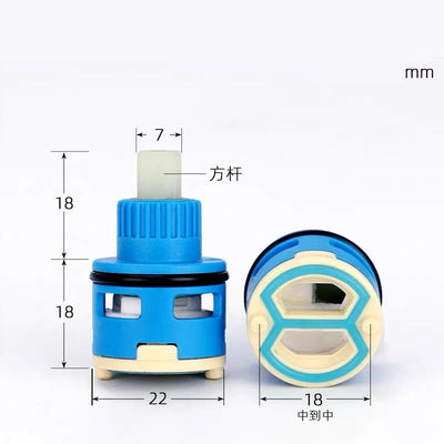 25MM/22MM Shower Faucet Ceramic Spool/Shower Sprinkler Water Separator 2-Hole Diversion Valve Core/Bathroom Accessories fittings Shoppers Synchrony