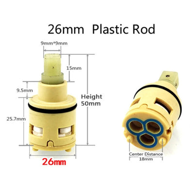 26MM Shower Faucet Ceramic Spool/Shower Sprinkler Water Separator 2-Hole Diversion Valve Core/Bathroom Accessories fittings Shoppers Synchrony