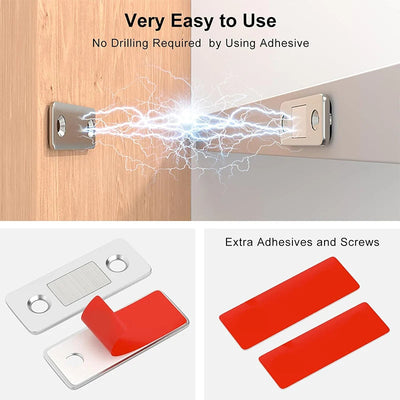 Magnetic Cabinet Catches Ultra Thin Door Strong Magnets Stopper Invisible Adhesive Drawer Magnet Lock for Kitchen Closet Closer Shoppers Synchrony