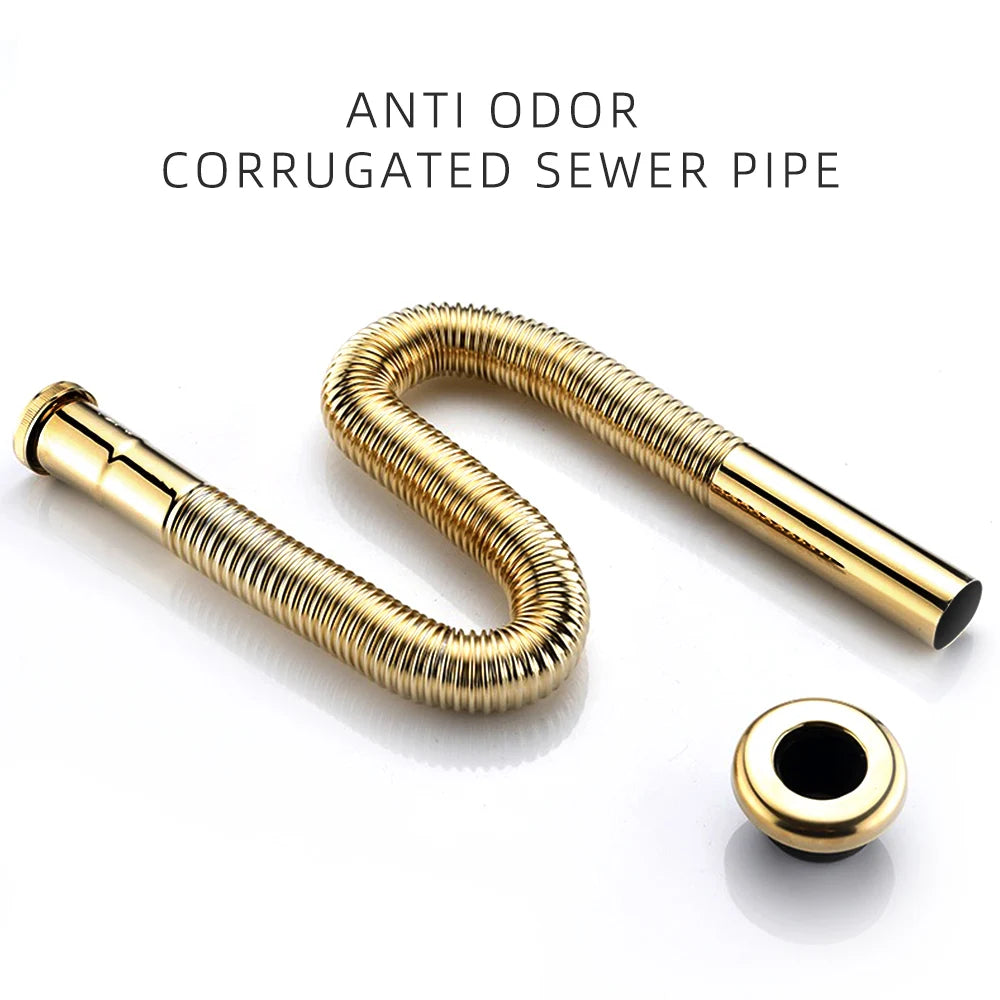Brass Retractable Drain Hose Bathroom Sink Flexible Drainpipe Basin Pop Up Tube Washbasin Wall Floor Flushing Pipe Fittings Shoppers Synchrony