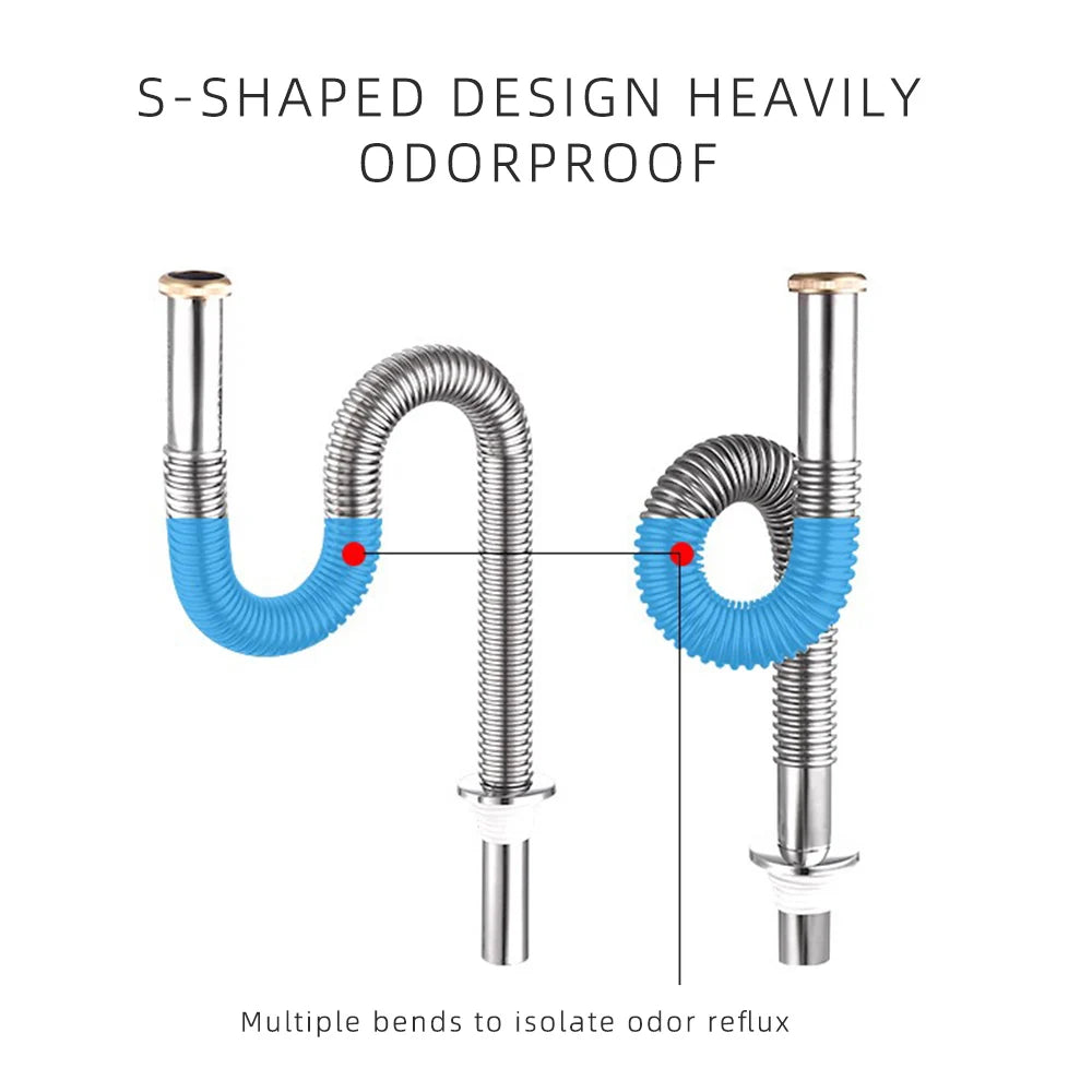 Brass Retractable Drain Hose Bathroom Sink Flexible Drainpipe Basin Pop Up Tube Washbasin Wall Floor Flushing Pipe Fittings Shoppers Synchrony