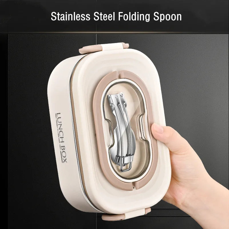 1500ml Double Layers Stainless Steel 304 Thermal Lunch Box With Insulation Bag Leak-Proof Bento Box Adult Student Food Container Shoppers Synchrony