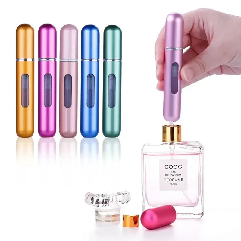 5ml Bottom Charge Perfume Refillable Bottle Liquid Container For Cosmetics Spray Bottling Dispenser Press Head Portable Travel Shoppers Synchrony