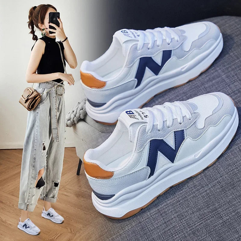 Sneakers Women Trainers Shoes Ladies Sport Mesh Sneakers Woman Flat Shoes Lightweight Soft Breathable Footwear Tennis Shoes Shoppers Synchrony