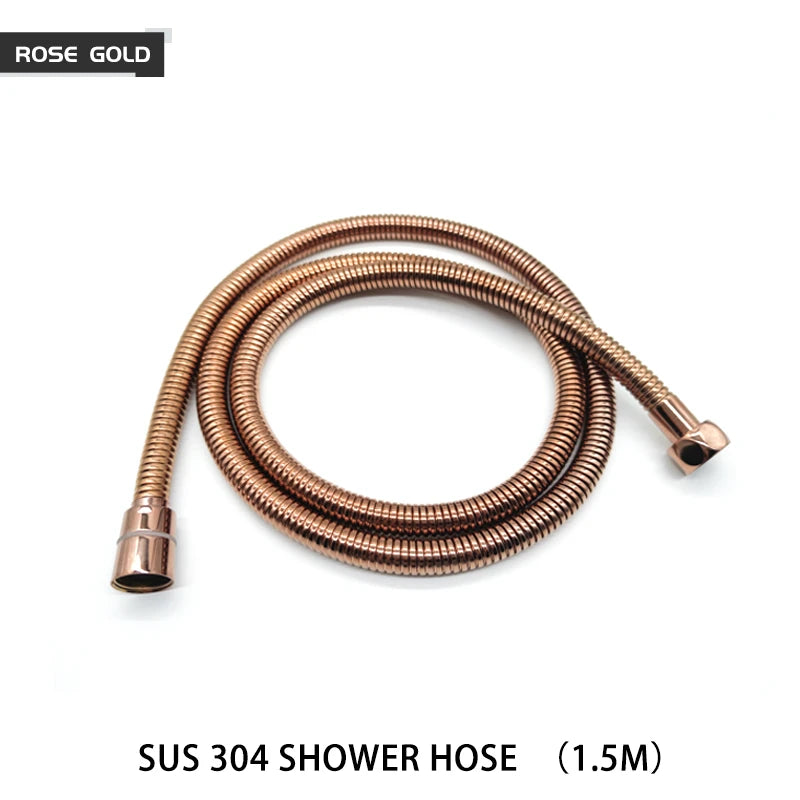 High Quality Black White Shower Hose Bathroom Fitting Stainless Steel Bath Tube 150CM Water Pipe Chrome Burshed Gold Grey Bronze Shoppers Synchrony