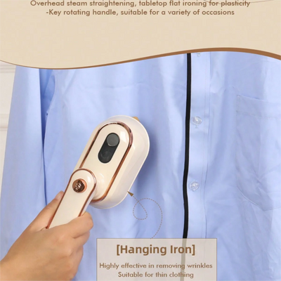 Foldable mini steam iron Steam iron, strong penetration steam to remove wrinkles, suitable for clothes, wool, poly, silk, linen, Shoppers Synchrony