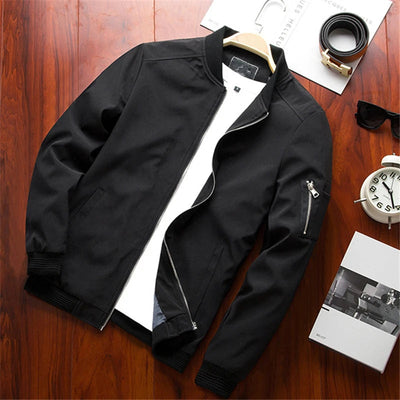 Men Bomber Jacket Thin Slim Long Sleeve baseball Jackets Mens Windbreaker Zipper Windbreaker Jacket Male Outwear Brand Clothing Shoppers Synchrony