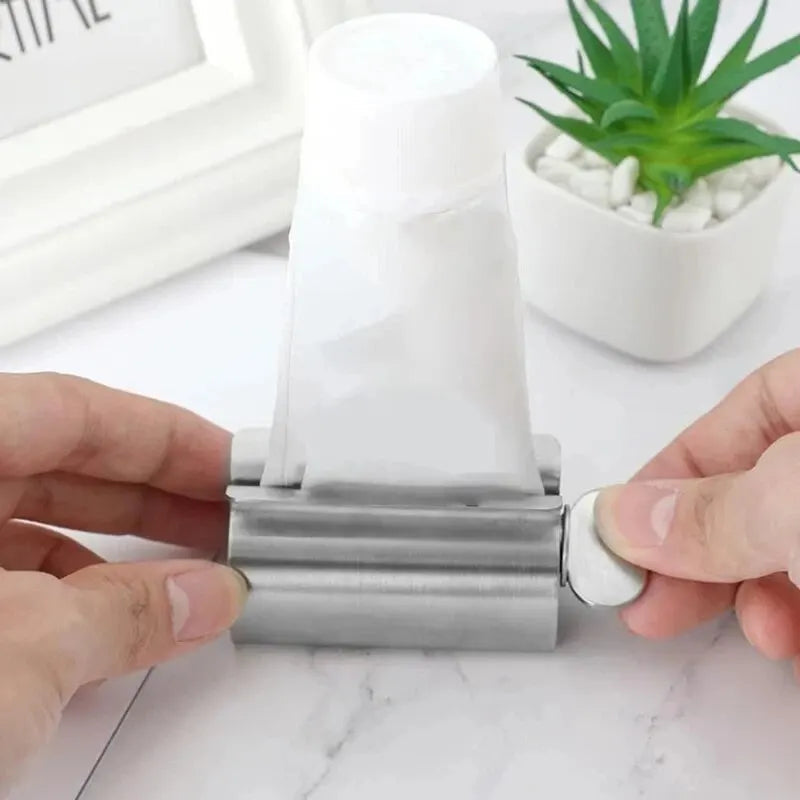 1pc Stainless Steel Wringer Roller Rotate Dispenser for Ointments Cosmetics Bathroom Accessories Toothpaste Squeezer Tube Roller Shoppers Synchrony