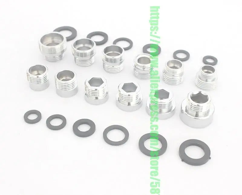 Brass Faucet Adapter1/2'' Male Screw Reducer Straight Fittings To 16 18 20 22 24 26 28 30MM  Kitchen Bathroom Aerator Connectors Shoppers Synchrony