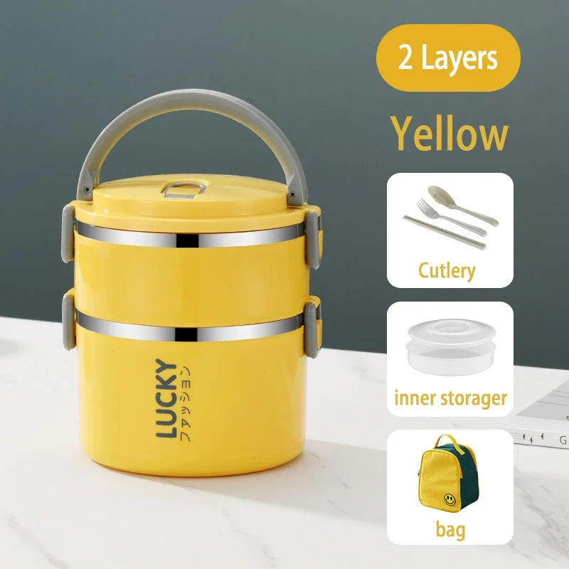 Portable Lunch Box Thermo Insulation Bento Thermos Containers Bento Bag Food Warmer for Kids Food Containers Shoppers Synchrony