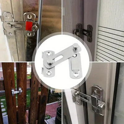 1Pcs Stainless Steel Sliding Barn Door Lock Hardware Gate Latches, Window Closet, Matte Black Silvery Shoppers Synchrony