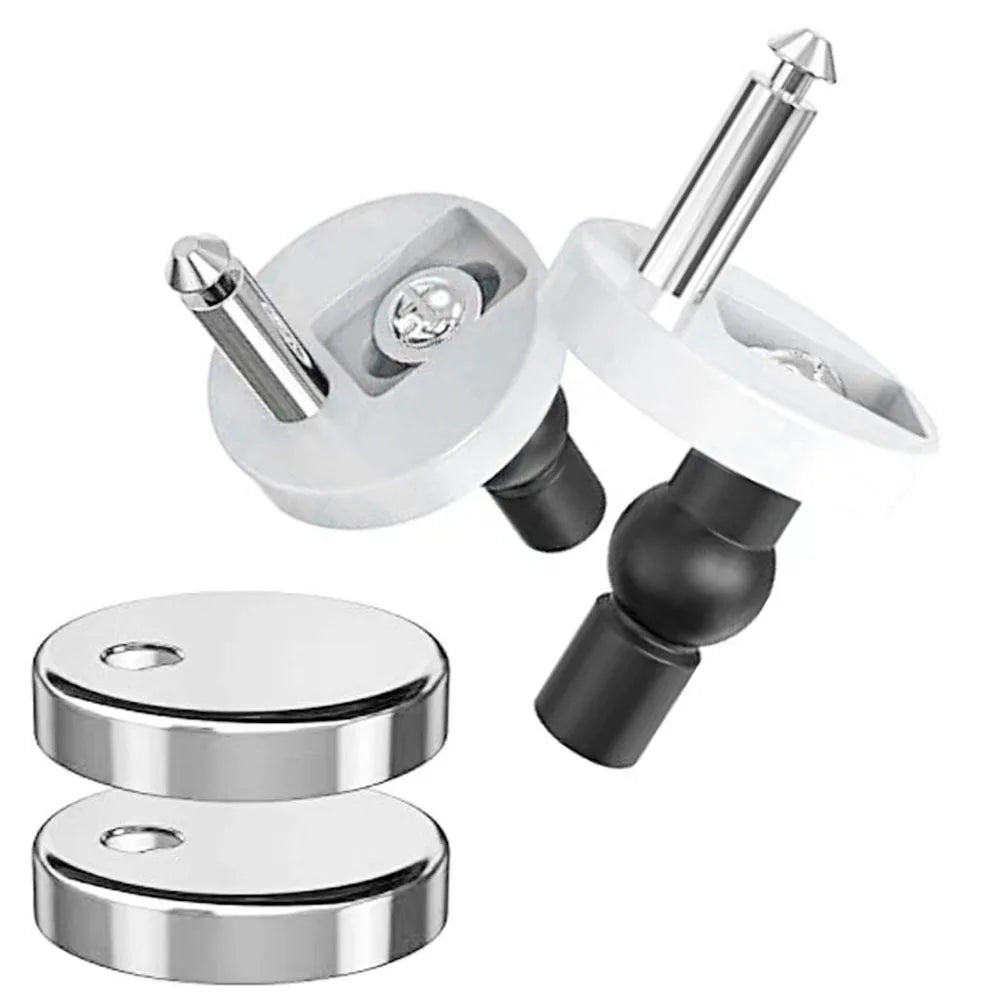 2Pcs Quick Release Toilet Seat Fixings Universal Toilet Seat Hinges Top Fittings For WC Toilet Blind Holes Bathroom Accessories Shoppers Synchrony