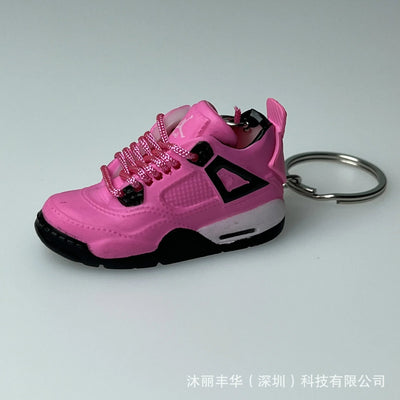 Trend AJ4 keychain Jordan 4 joint sports shoe model schoolbag gift mini AJ4 basketball shoes wholesale pendant Shoppers Synchrony