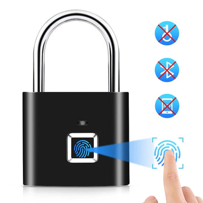 Smart Fingerprint Padlock Keyless Biometric Fingerprint Lock Electronics Door Lock Security Anti-theft Luggage Case Smart Locks Shoppers Synchrony
