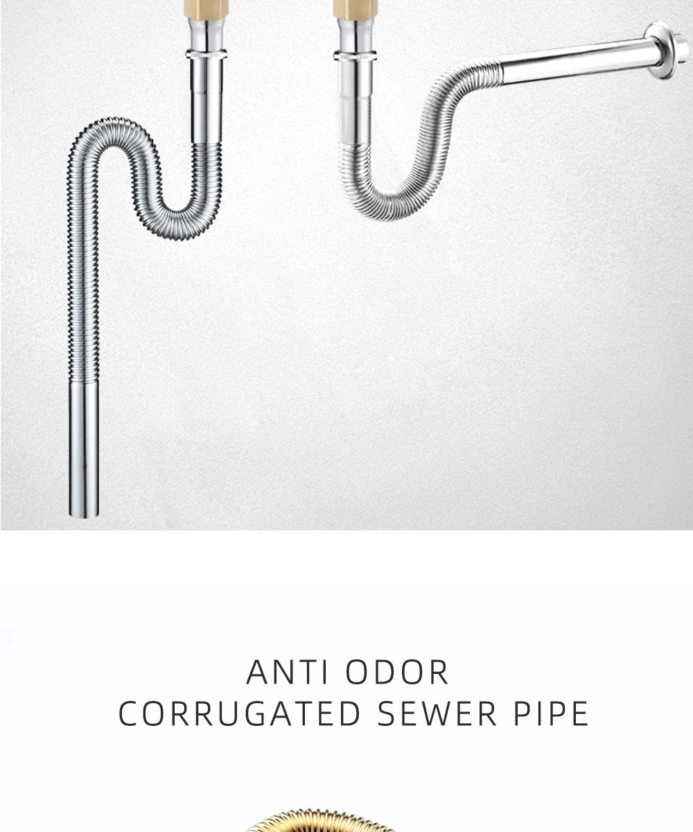 Brass Retractable Drain Hose Bathroom Sink Flexible Drainpipe Basin Pop Up Tube Washbasin Wall Floor Flushing Pipe Fittings Shoppers Synchrony