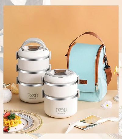 Bento Lunch Box Japanese Multilayer Stainless Steel Bento Box Food Container Storage Portable Thermos Food Jar Kid Bento Box Shoppers Synchrony