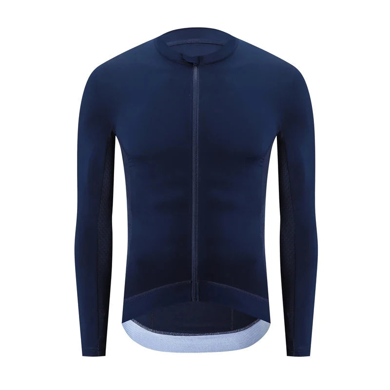 HISERWA Cycling Jersey Long Sleeve Men Pro Aero Slim Fit Cycling Jersey MTB Road Bike Clothing Breathable Quick Dry Shirt Bicycl Shoppers Synchrony